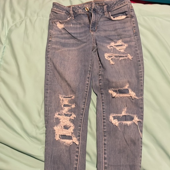 American Eagle ripped jeans, extreme stretch size 4 - Picture 3 of 7